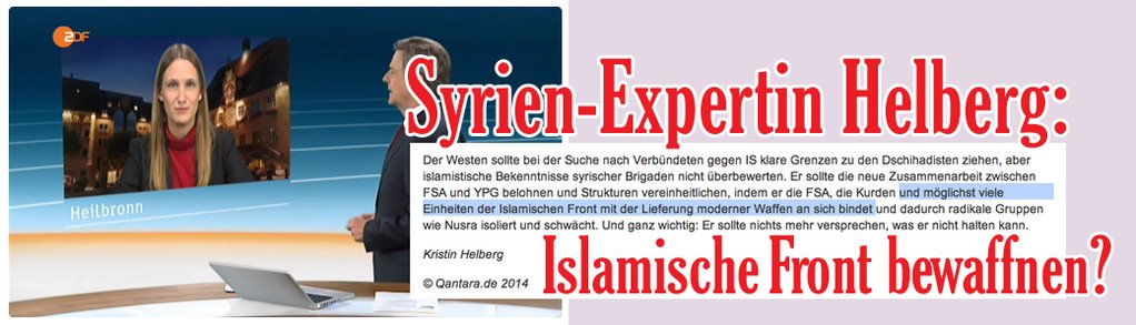 Anfrage zur  Syrien-Expertin Kristin Helberg